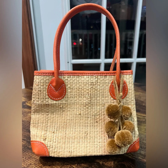 J. MCLAUGHLIN | ladies small, grasscloth purse - Picture 2 of 16